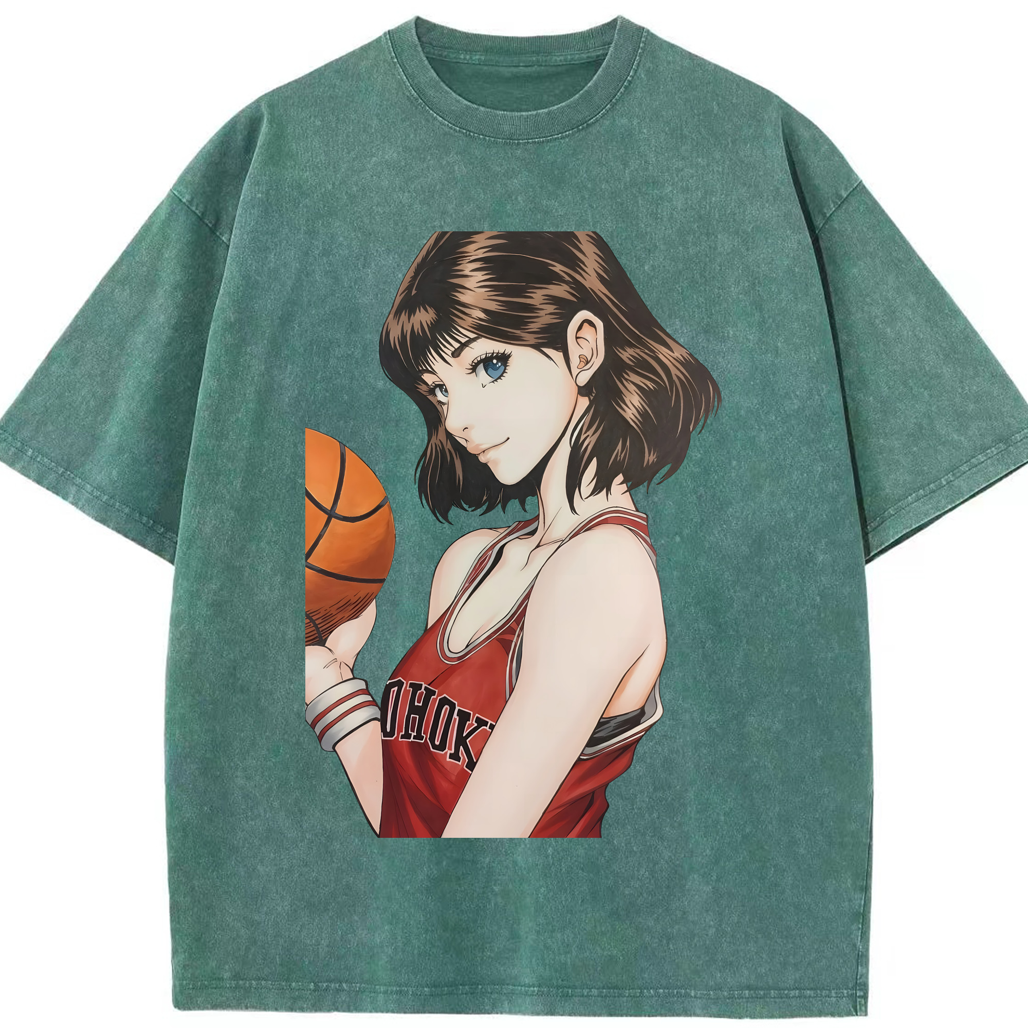 （画像用） SLAM DUNK／スラムダンク 綿100% ヴィンテージ風 半袖Tシャツ（フロントプリント）